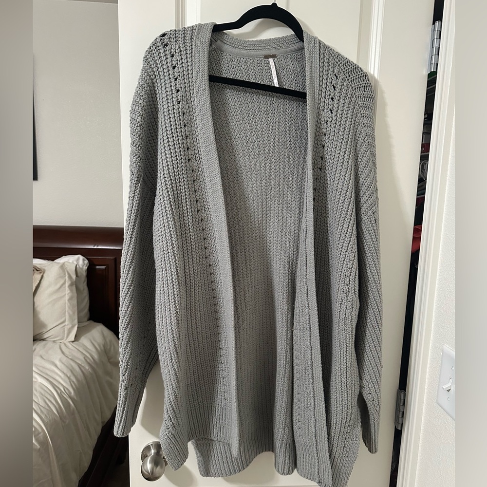 Free People Oversized Knit Cardigan